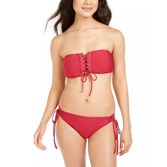 Hula honey Ribbed Two Piece Swimsuit Bikini M/XL - Picture 7 of 7